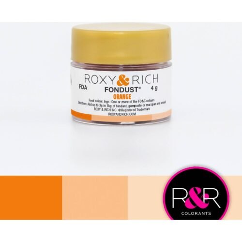 Prachová barva 4g oranžová - Roxy and Rich