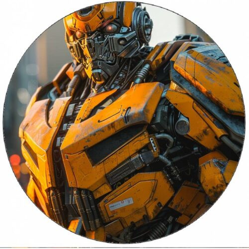 Jedlý papír Transformers žlutý robot 19