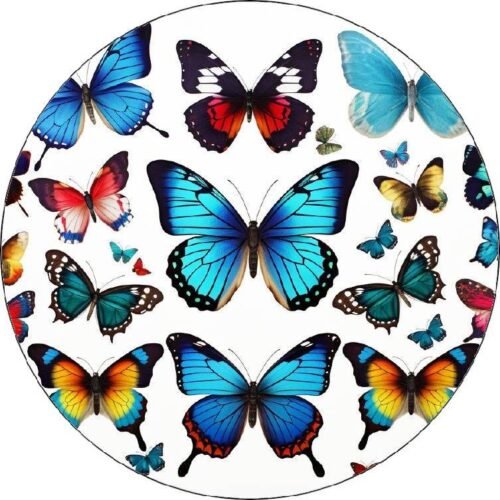 Jedlý papír barevní motýli 19